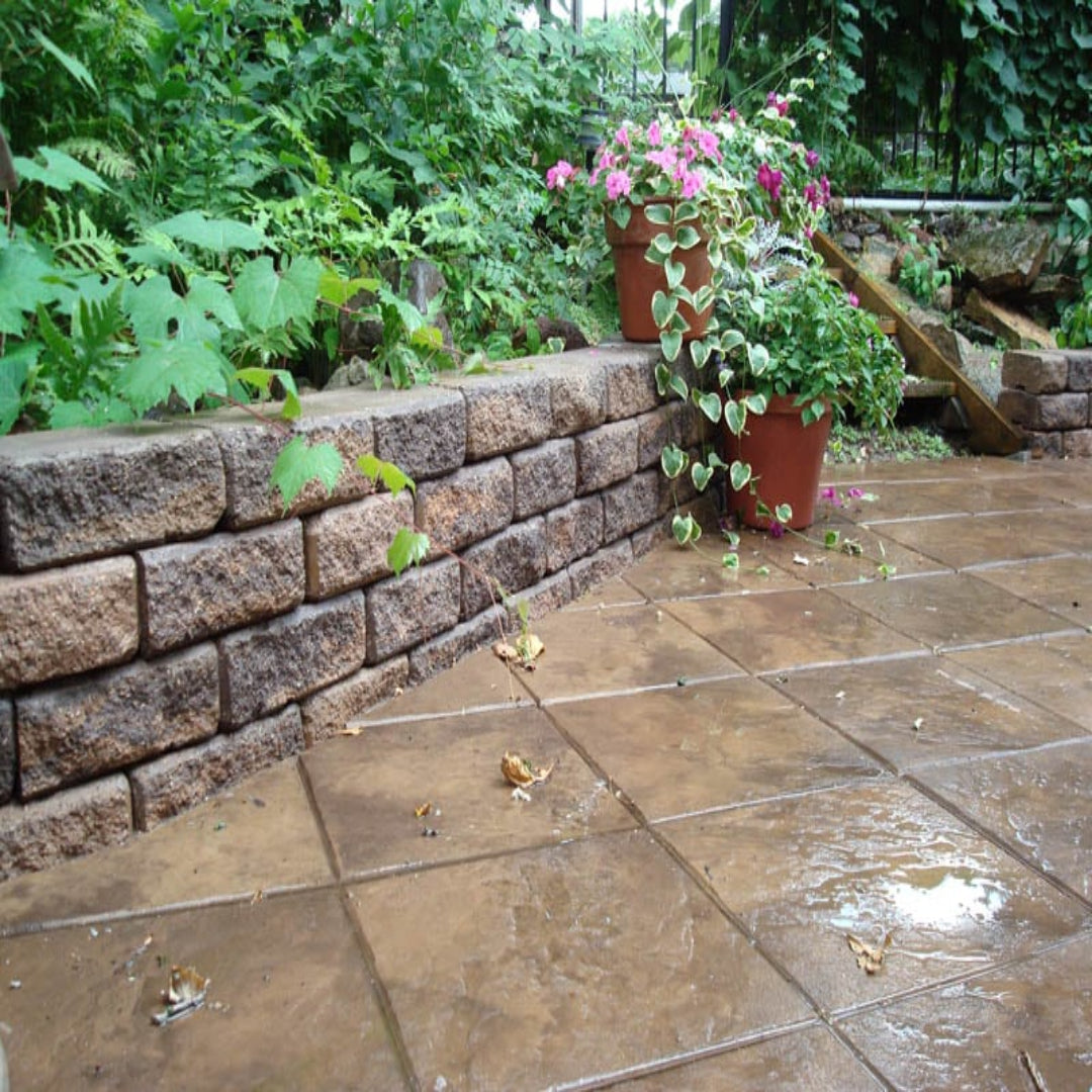 Roman Stackstone Garden Wall